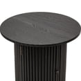 thumbnail image 4 of Solid Wood Black Side Table with Storage Modern Design Style Living Room, 4 of 7