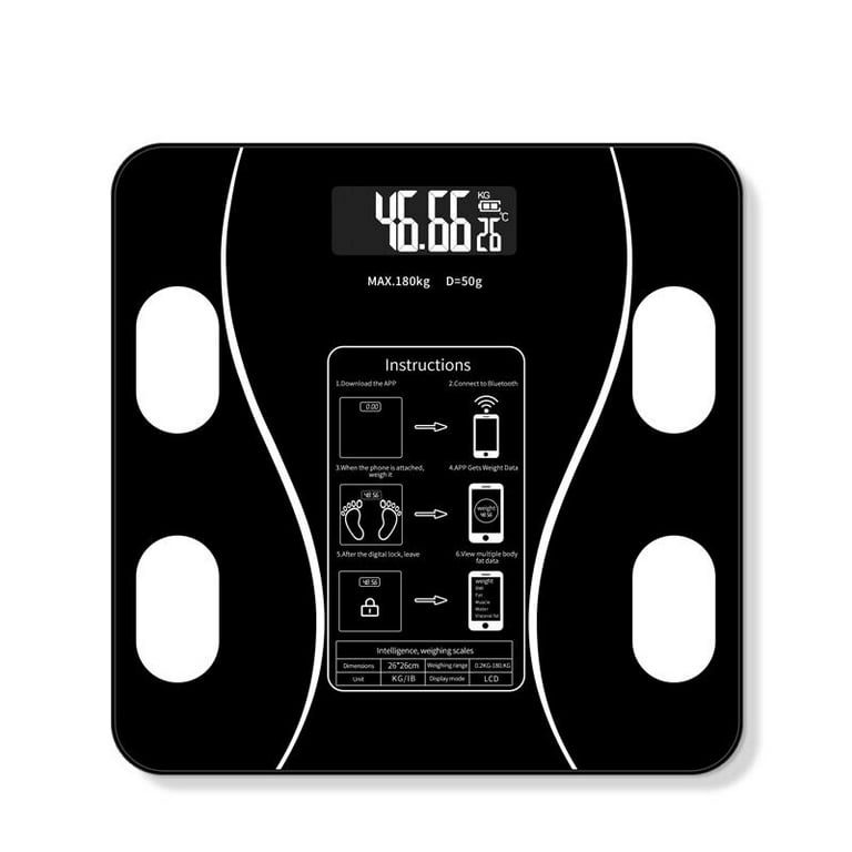 Weight Scale, Smart Scale for Body Weight, Digital Bathroom Scales BMI  Weighing Body Fat Scale, Bluetooth 19 Body Composition Monitor Health  Analyzer