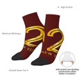 thumbnail image 4 of Goofa 2025 New Year 4 Pattern Non Slip Socks with Grips for Elderly, Crew Socks Yoga Hospital Socks Cushioned Sole Gripper Socks for Men Women, 4 of 5