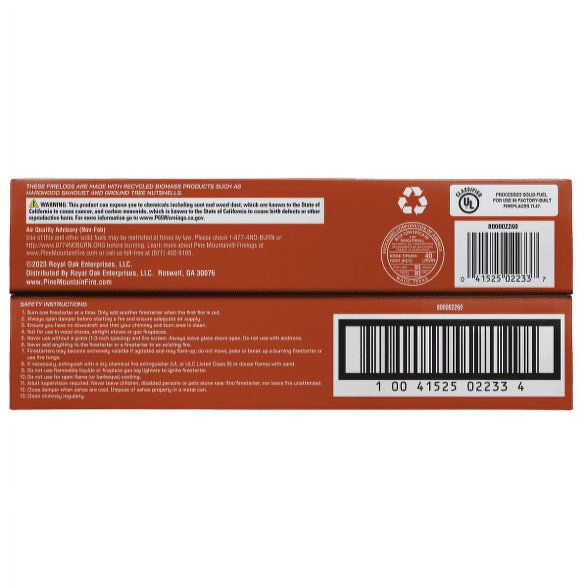 Pine Mountain StarterLogg XL, Extra Large Fire Starter for General Fireplace or Extreme Outdoor Use, Wet Wood Fire Starter, Contains 6 Fire Starters per Box