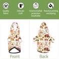 thumbnail image 6 of Fotbe Fall Farm Pumpkin Print Small Dog Sweater Hoodies Pet Grey Hooded Soft Fleece Sweatshirts with Pocket Fall Winter Puppy Cat Sweaters Warm Clothes-X-Large, 6 of 7