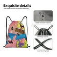 thumbnail image 4 of Pofeuu SpongeBob SquarePants pour Sac à Cordon Résistant à l'Eau 210D Design Compact Pliable Gym Yoga Voyage Essentiels Léger Sac à Main-Moyen, 4 of 6