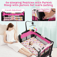 Pack and Play 4 in 1 Baby Bedside Sleeper w/Diaper Changing Table