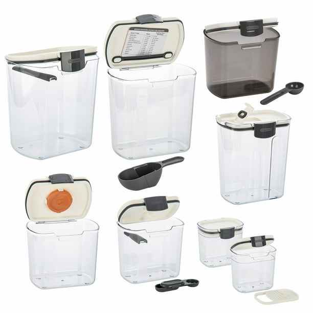 Progressive International 8 Piece Clear Dry Ingredient Storage