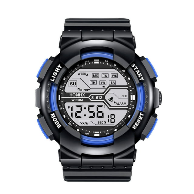 Reloj deportivo para hombre, relojes para hombre, una variedad de estilos de relojes electrónicos deportivos geniales con cuatro botones, reloj de aleación para hombre.