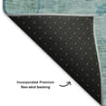 thumbnail image 5 of Addison Rugs Mayfield Premium Machine Washable Transitional Border Teal Rectangle Rug, 9' x 12', 5 of 7