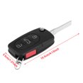 thumbnail image 3 of Llave Remota A Distancia Fob 4 Botones Flip Entrada Sin Cortar A Distancia Fob Chip De 315 MHz Para S4 4D0837231E, 3 of 7
