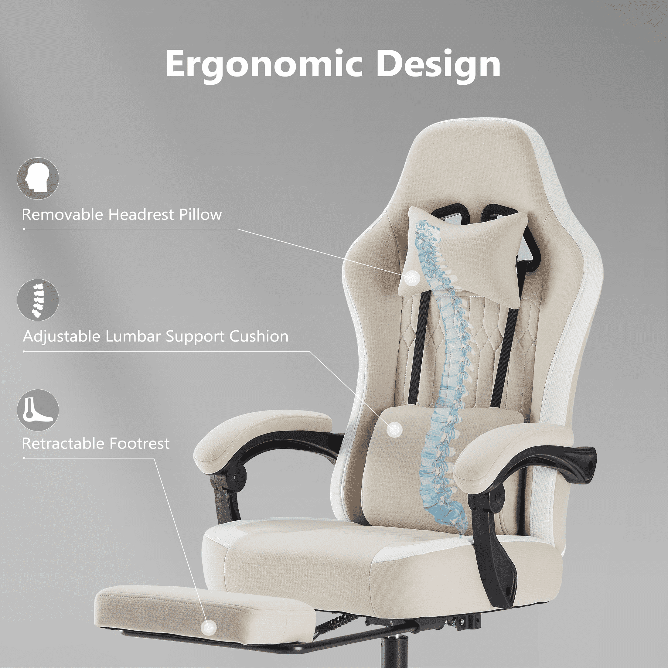 MAYEERTY Criss Cross Legged Office Seating, Armless Wide Seat with Wheels, Swivel Height-Adjustable Comfy Chair
