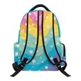 thumbnail image 2 of HELLHERO Rainbow Star Pattern School Backpack for Kids with Breathable Multi-Pocket Kids Backpack, Adjustable Padded Straps 17 Inch School Bag for Daily Commute Back to School, 2 of 8