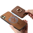 thumbnail image 6 of Allytech Samsung Galaxy A05 Case, Detachable Magnetic Wallet Case with Card Holder & Ring Stand, Support Car Mount, Premium PU Leather Shockproof Durable Protective Slim Case Cover - Brown, 6 of 10