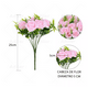 thumbnail image 3 of Flores Rosas Artificiales Rama Decorativa 35 Flores ROSA CLARO, 3 of 5