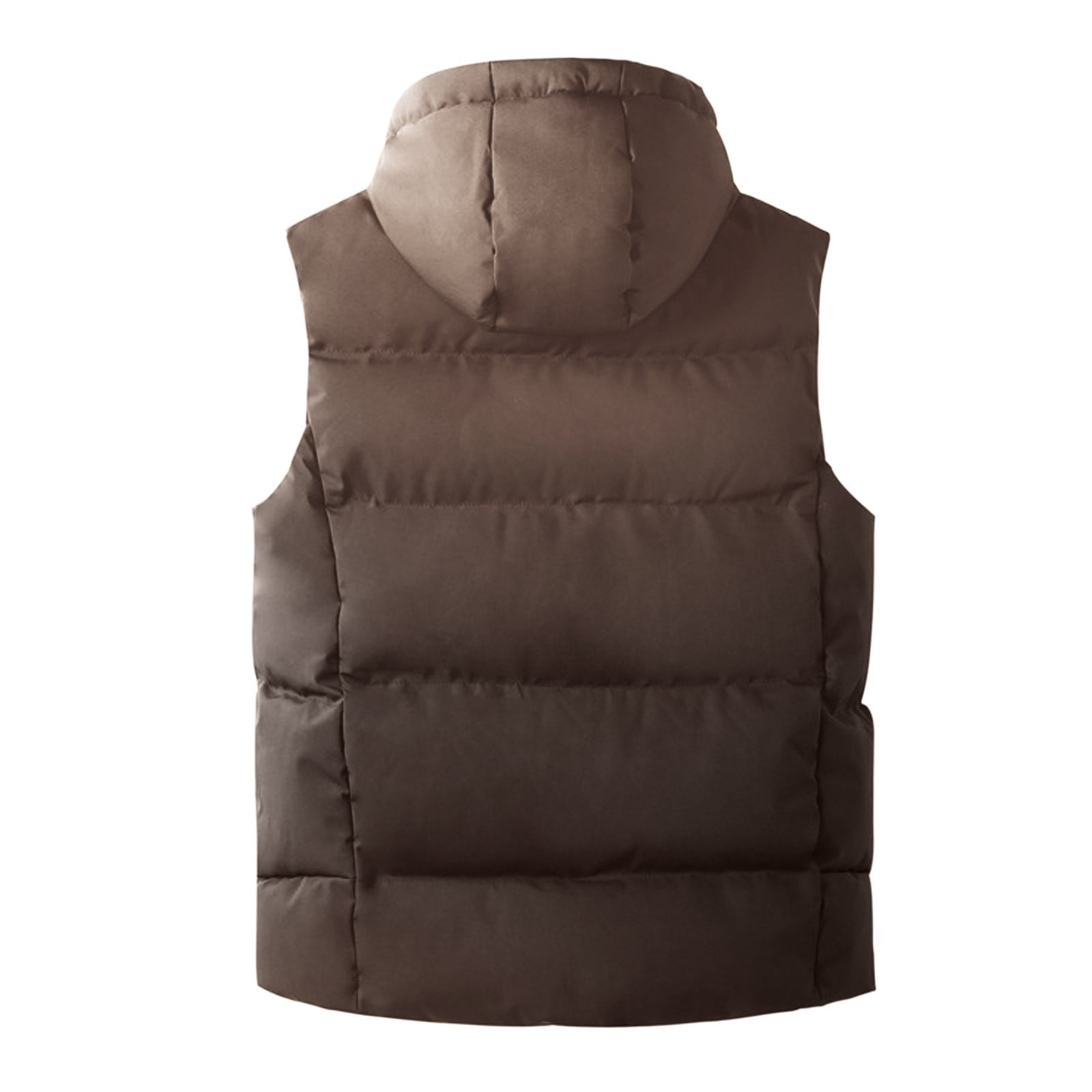 Vest Men's Warm Hooded Men's Cardigan Vest Zip With Pocket, 60% OFF