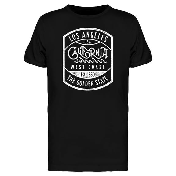 Los Angeles Golden State Coast T-Shirt Men -Image by Shutterstock, Male 3X-Large