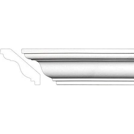 

Crown Molding - Polyurethane Crown Moulding Manufactured with a Dense Architectural Compound (Not Styrofoam). Breadth 3 . 6 pcs. Total Length 47 ft.