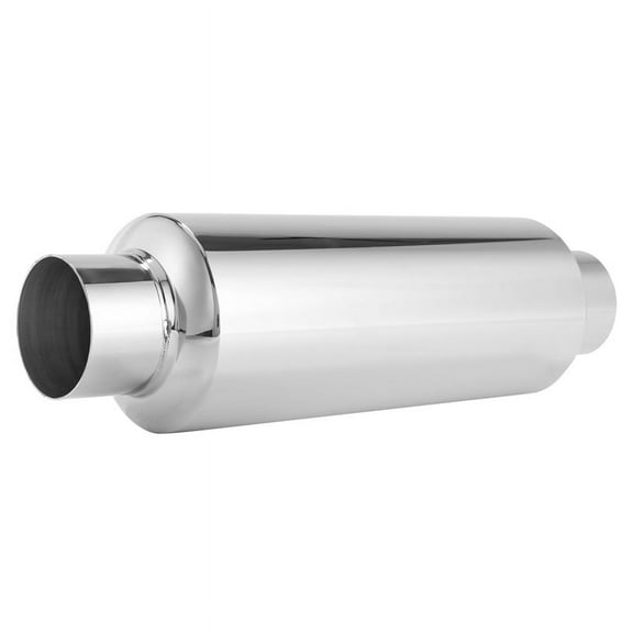 Car Exhaust Muffler 2.5 Inch Inlet Stainless Steel Universal Resonator 12 Inch Longk6339