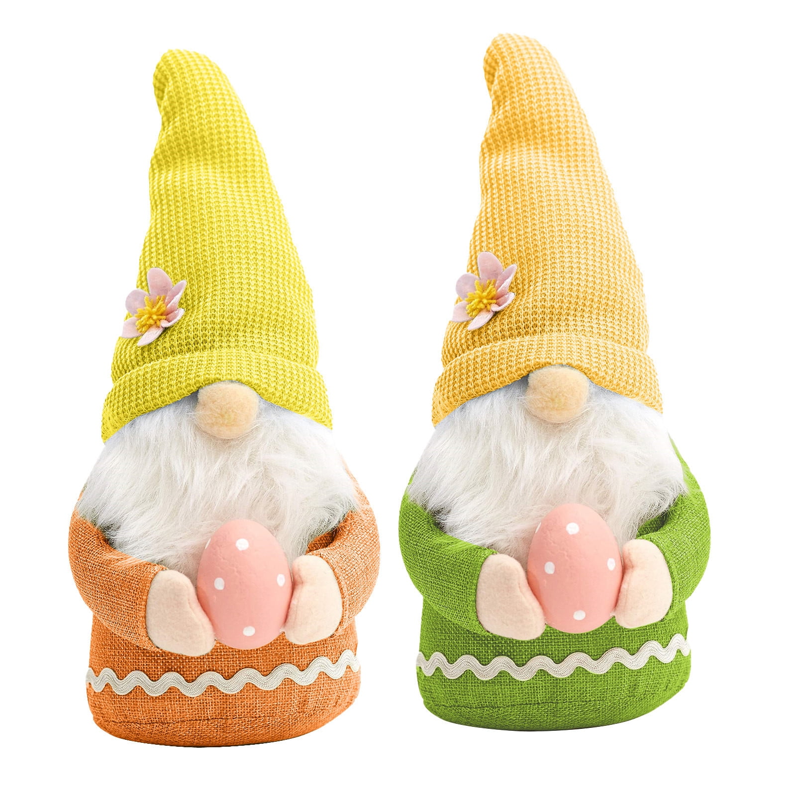 Set of 3 Easter Patriotic Gnomes Decor Girl Room Decor Gift Scandinavian Tomte Bunny Elf Dwarf Lucky Valentine Stuffed Gnomes Handmade Plush Gnomes Home Household Ornaments Fashion Gift A.Multicolor