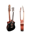 thumbnail image 3 of 12/6 Strings Acoustic Double Neck, Double Sided Busuyi Guitar 2021 NPT BrownBlack, 3 of 10