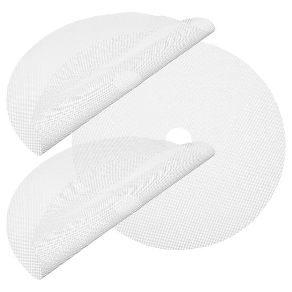 Round Serving Tray 3 Pcs Fruit Dryer Mat Household Jerky Dehydrator Mats for Food Liner White