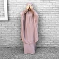 thumbnail image 6 of Womens 2 Pieces Muslim Prayer Dress Long Sleeve Hijab Scarf Khimar and Skirt Set Islamic Abaya Full Length Kaftan Robe, 6 of 20