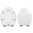 thumbnail image 3 of Advancent Tapa de inodoro Worallymy, asiento de plástico grueso, tapa Universal de bajo ruido con tornillos de base Juegos de accesorios de baño, 3 of 6