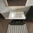 thumbnail image 3 of CITTANEO 30" Mid Century Bathroom Vanity with Sink, Modern Bathroom Cabinet with Push-Open Drawer, Brushed Black Oak, 3 of 8