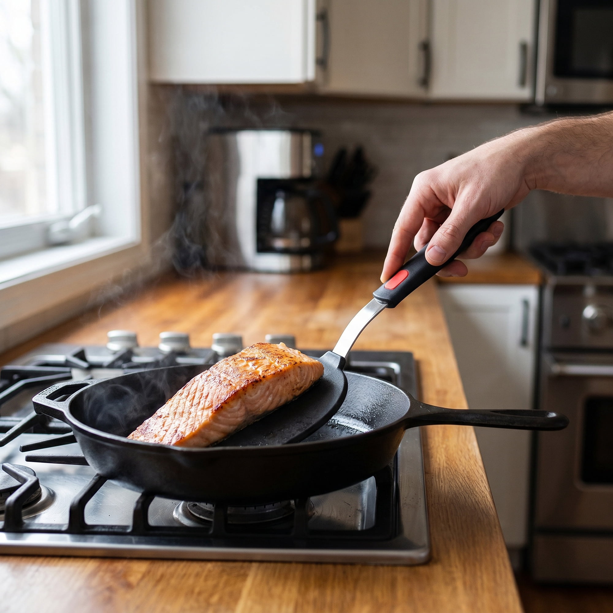 Unique Bargains Heat-Resistant Dishwasher Safe Spatula Black-Semicircle 11" x 5.2"