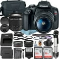 thumbnail image 1 of Canon EOS Rebel T7 DSLR Camera with EF-S 18-55mm Zoom Lens + 2 pcs SanDisk 32GB Memory Card + Case + Tripod + ZeeTech Accessory Bundle, 1 of 9