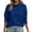 Blue*Cute Sweatshirt, variant on Kinrui Womens Mock Neck Sweatshirts Collared Button Placket Pullover Tops Lounge Wear L