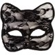 thumbnail image 2 of Máscara de gato de encaje negro, 2 of 4