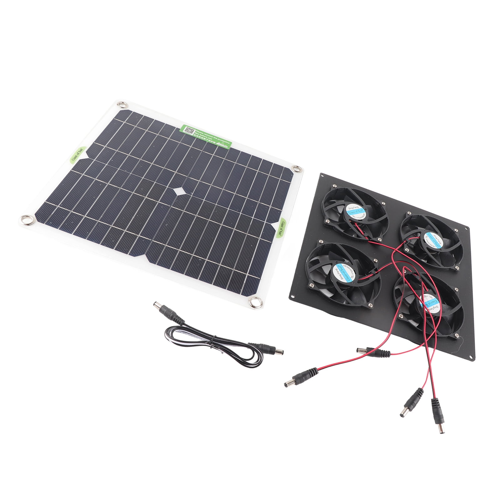 Ventilateur Solaire 10W Étanche - Kit Extraction Air Pour Serre, Poulailler, Abri, Maison Animaux
