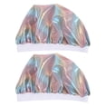 thumbnail image 1 of MasteelfCA 2Pcs Elastic Wide Kids Bonnets Sleeping Hats Durable Elastic Sleep Caps Child Bathing Caps, 1 of 7
