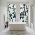 thumbnail image 4 of Blueberry Spring Leaves Kitchen Curtain for Berdoom Living Room Cafe 72 Inch Length, Farmhouse Botanical Branches Tiers Curtains Light Filtering Drapes Rod Pocket Window Treatment 2 Panels 52"Wx72"L, 4 of 8