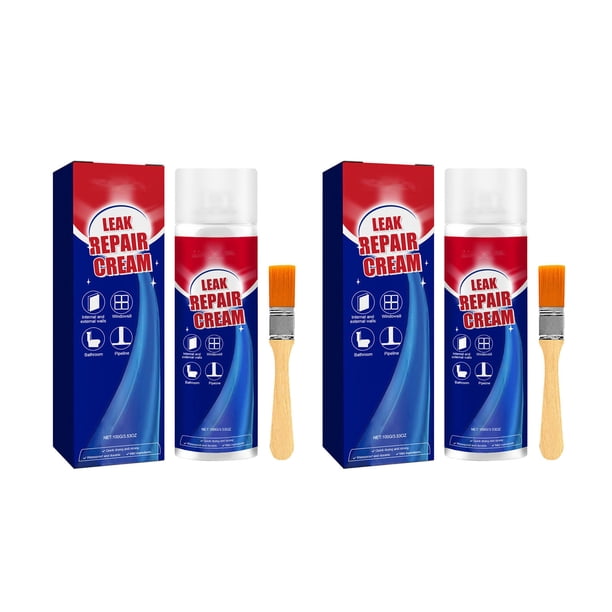 Sellador impermeable reparador Aplique 100 ml de líquido sellador con un pincel Sellador impermeable instantáneo Recubrimiento de larga duración para reparar techos Tuberías de drenaje prevención de f