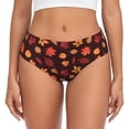 thumbnail image 1 of Bingfone fall Maple leaf for Women's Underwear Full Coverage Seamless Panties Soft Stretch Boxer Briefs-Small, 1 of 6