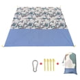 thumbnail image 1 of Dvkptbk Beach Mats Couverture de Plage Couverture de Pique-Nique Extérieure Grande Sans Sable Imperméable Tapis de Plage Camping & Randonnée, 1 of 3