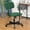 Green, variant on JJS Low Back Velvet Fabric Home Office Computer Chair with Armrest in Green