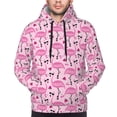 thumbnail image 2 of Bingfone Cool Flamingos Men's Drawstring Hoodie Long Sleeve Pocket Sweatshirts-Medium, 2 of 6