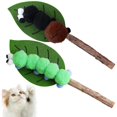 thumbnail image 1 of Juguetes para gatos ratán plateado interactivo, masticable para gatos, resistencia a mordeduras, limpieza de dientes, 1 of 5