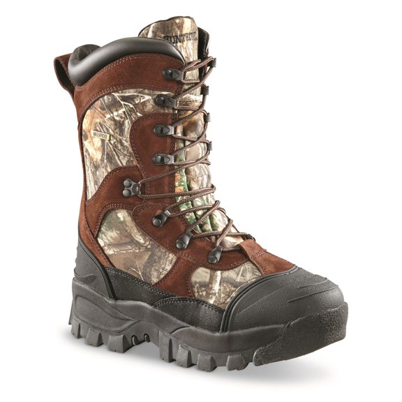 HuntRite Men's Waterproof 1,600-gram Insulated Hunting Boots Realtree Edge 11.5D   (Medium)