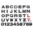 thumbnail image 2 of 3D Metal 45mm 25mm Car Letters Alphabet Emblem Numbers Chrome Labeling Car Sticker Trunk Logo Letters Emblem For Hyundai Toyota, 2 of 6
