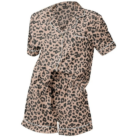 

Randolph Polka Dot Print Short Sleeve Home Clothes Pajamas Casual Suit