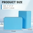 thumbnail image 6 of ATERCEL Yoga Blocks EVA Foam Fitness Yoga Stability & Strength Training 2 Pack 9"x6"x4", 6 of 7