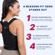 thumbnail image 3 of Corrector de postura con faja para espalda Fit Geno XL ajustable, 3 of 7