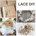 thumbnail image 4 of Bienvenido, cinta de encaje ancho con borde festoneado de encaje vintage, cinta de ganchillo para decoración de bodas, paquete de Navidad, suministros para manualidades de costura DIY, 4 of 8