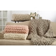 thumbnail image 3 of Saro Lifestyle Chunky Cable Knit Premium 100% Wool Throw Blanket Ivory, 3 of 5