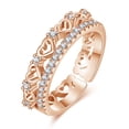 thumbnail image 1 of DPTALR Love Ring Sweet Open Copper Inlaid Zircon Index Finger Small Fresh, 1 of 1