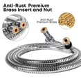 thumbnail image 4 of Manguera de ducha Klabb flexible de acero inoxidable de 178 cm, 4 of 7