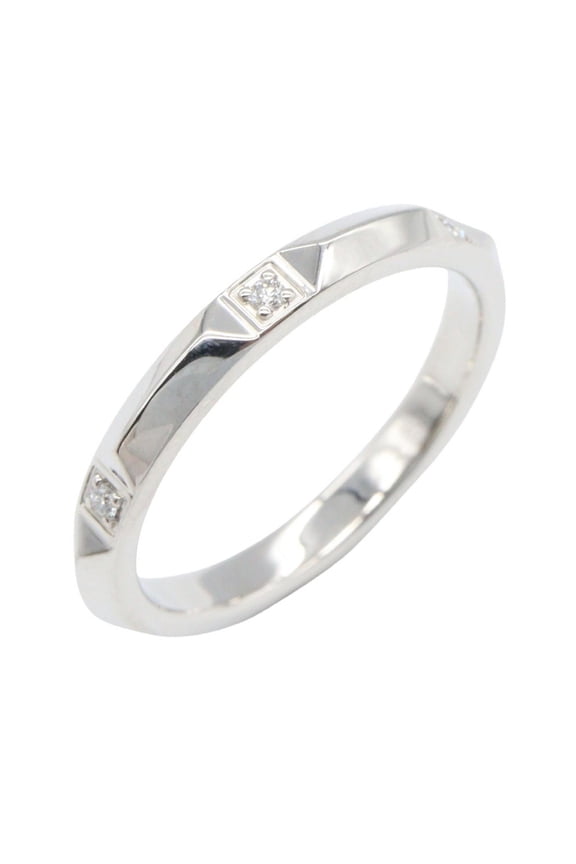 Pre-Owned Tiffany & Co. True Band Diamond Ring - Platinum (Pt950) Women's Silver/Clear Tone