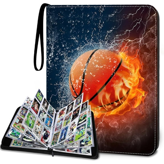 9-Pocket Baseball Card Binder - Holds 900 Cards with 50 Removable Sleeves | Sports & Trading Card Album for Collectibles
