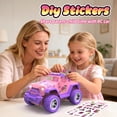 thumbnail image 3 of JoyStone Pink RC Cars for Girls, 2.4GHz Remote Control Truck with LED Lights, Spray & Sound Effects, DIY Stickers, Toy Cars Gift for Kids 3+, 3 of 11